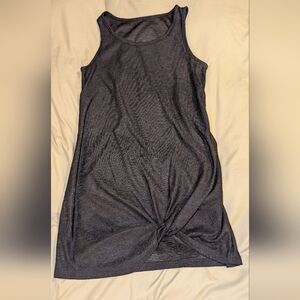 Black Sleeveless Twist Dress